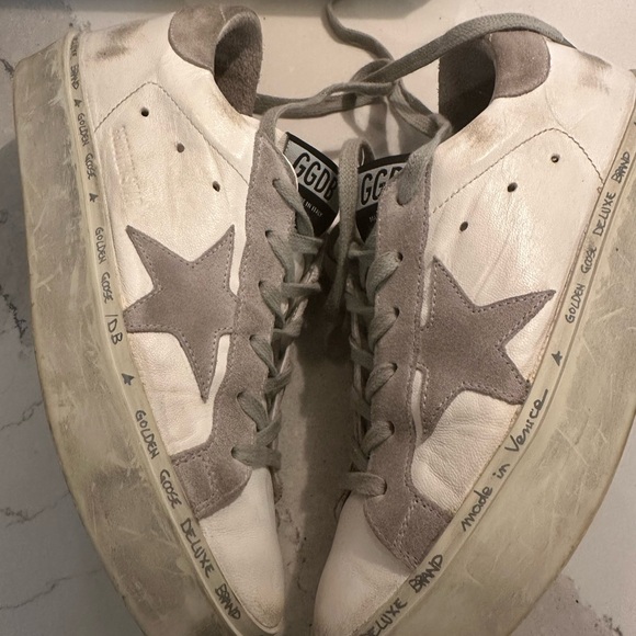 Golden Goose Hi-Star shoe size 7.  Box and Dust Bag - Picture 4 of 15